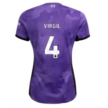 Liverpool Virgil van Dijk #4 Third Stadium Replica Jersey Women 2023-24 Short Sleeves