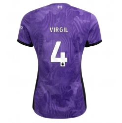 Liverpool Virgil van Dijk #4 Third Stadium Replica Jersey Women 2023-24 Short Sleeves