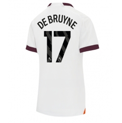 Manchester City Kevin De Bruyne #17 Away Stadium Replica Jersey Women 2023-24 Short Sleeves