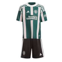 Manchester United Away Stadium Replica Jersey Kids 2023-24 Short Sleeves (+ pants)