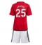 Manchester United Jadon Sancho #25 Home Stadium Replica Jersey Kids 2023-24 Short Sleeves (+ pants)