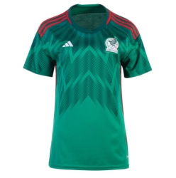 Mexico Home Stadium Replica Jersey Women World Cup 2022 Short Sleeves