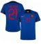 Netherlands Frenkie de Jong #21 Away Stadium Replica Jersey World Cup 2022 Short Sleeves