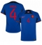 Netherlands Virgil van Dijk #4 Away Stadium Replica Jersey World Cup 2022 Short Sleeves