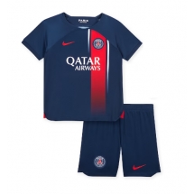 Paris Saint-Germain Home Stadium Replica Jersey Kids 2023-24 Short Sleeves (+ pants)
