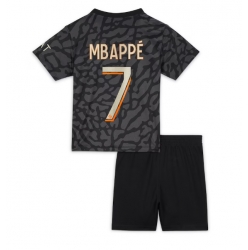 Paris Saint-Germain Kylian Mbappe #7 Third Stadium Replica Jersey Kids 2023-24 Short Sleeves (+ pants)