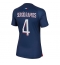 Paris Saint-Germain Sergio Ramos #4 Home Stadium Replica Jersey Women 2023-24 Short Sleeves