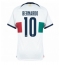 Portugal Bernardo Silva #10 Away Stadium Replica Jersey World Cup 2022 Short Sleeves