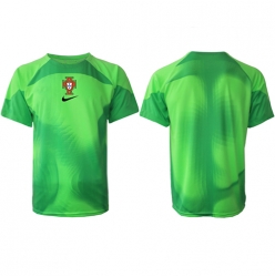 Portugal Goalkeeper Home Stadium Replica Jersey World Cup 2022 Short Sleeves