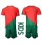 Portugal Home Stadium Replica Jersey Kids World Cup 2022 Short Sleeves (+ pants)