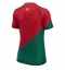 Portugal Home Stadium Replica Jersey Women World Cup 2022 Short Sleeves