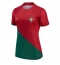 Portugal Home Stadium Replica Jersey Women World Cup 2022 Short Sleeves