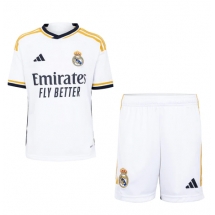 Real Madrid Home Stadium Replica Jersey Kids 2023-24 Short Sleeves (+ pants)
