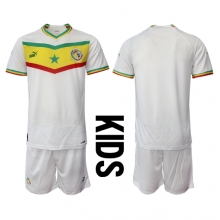 Senegal Home Stadium Replica Jersey Kids World Cup 2022 Short Sleeves (+ pants)