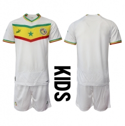 Senegal Home Stadium Replica Jersey Kids World Cup 2022 Short Sleeves (+ pants)