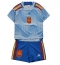 Spain Away Stadium Replica Jersey Kids World Cup 2022 Short Sleeves (+ pants)