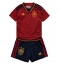 Spain Home Stadium Replica Jersey Kids World Cup 2022 Short Sleeves (+ pants)