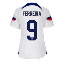 United States Jesus Ferreira #9 Home Stadium Replica Jersey Women World Cup 2022 Short Sleeves